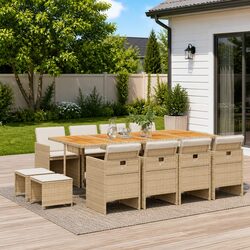 Versatile 13 Piece Outdoor Dining Set for All Occasions