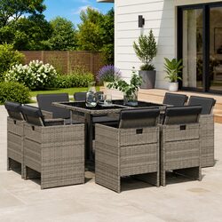 Versatile 9 Piece Outdoor Dining Set for Any Patio
