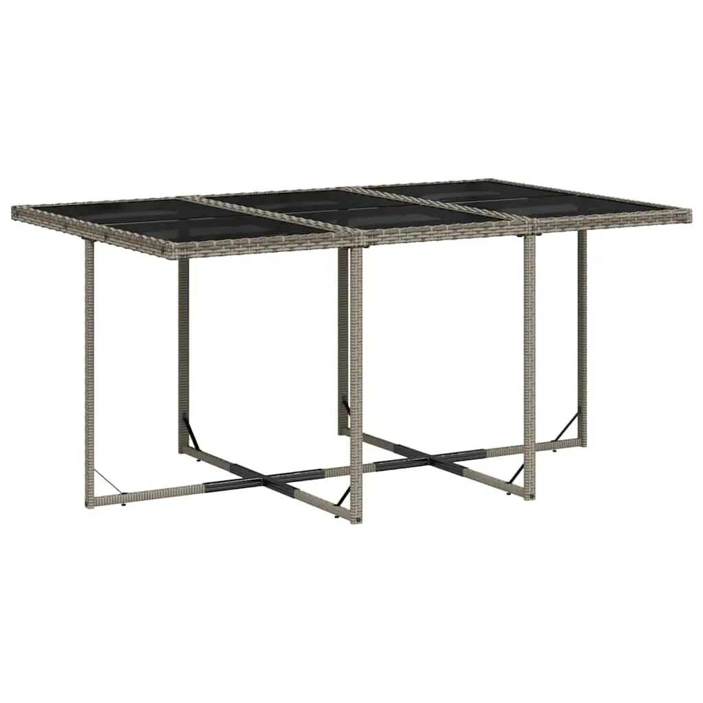 11-Piece Grey Dining Set for Outdoor Use