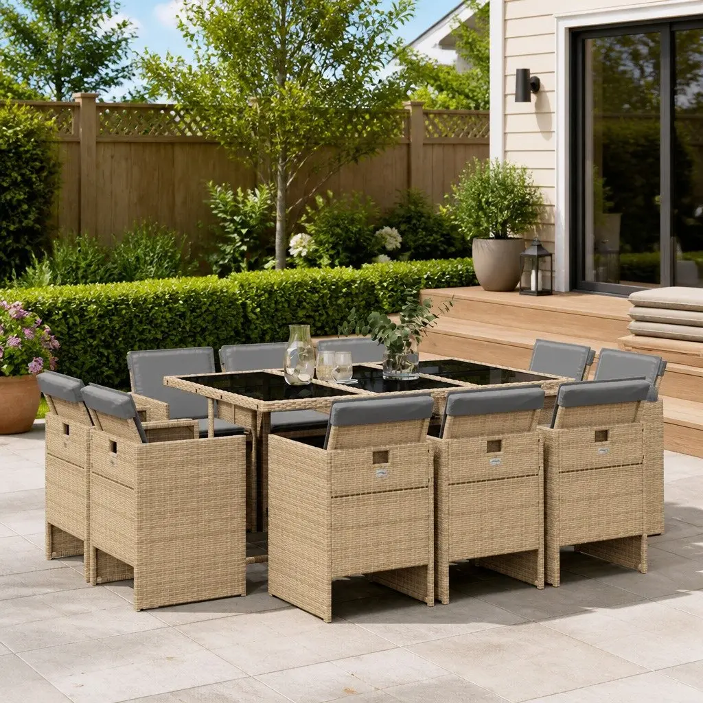 11-Piece Outdoor Dining Set for Gatherings