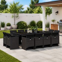 Practical 13 Piece Garden Dining Set for Your Outdoor Spaces