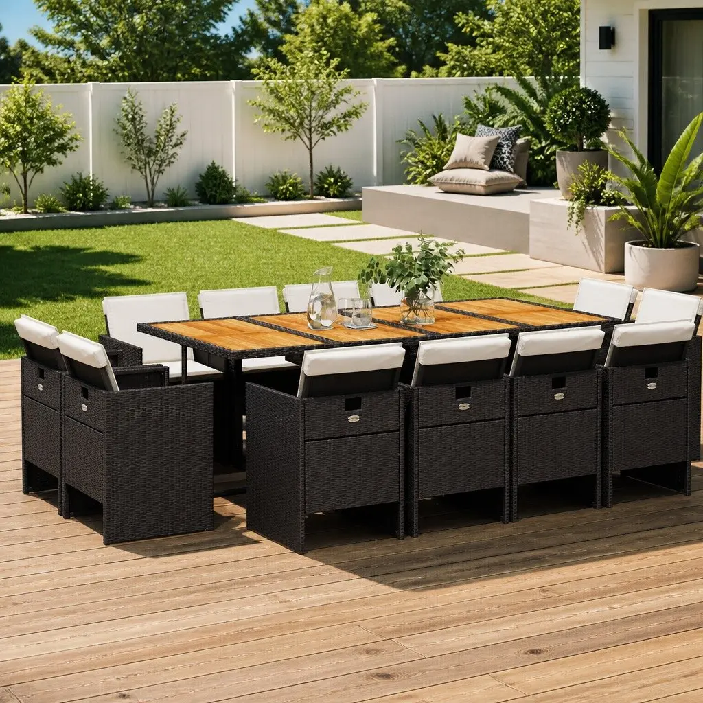 13-Piece Garden Set for Outdoor Dining