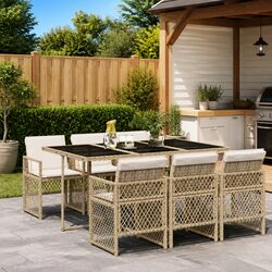 Practical 7 Piece Garden Dining Set for Your Outdoor Needs