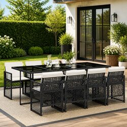 9 Piece Garden Set for Relaxing Dining at Home