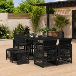 Versatile 9 Piece Outdoor Dining Set for Any Space