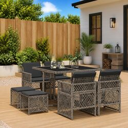 Practical 9 Piece Outdoor Dining Set for Your Home