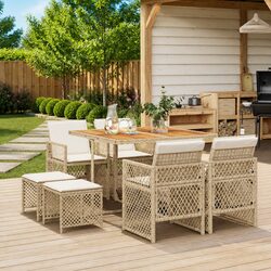 Versatile 9-Piece Outdoor Dining Set for Any Occasion