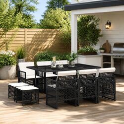 Versatile 11 Piece Dining Set for Your Outdoor Needs