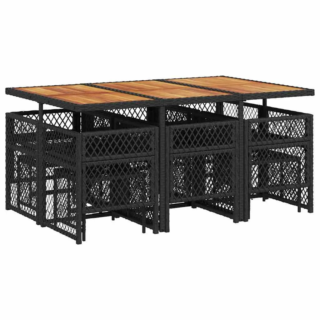 11 Piece Garden Dining Set for Outdoor Use