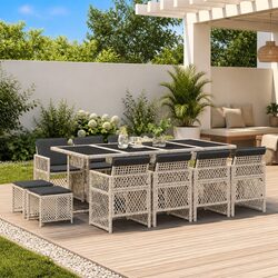 13 Piece Outdoor Dining Set for Versatile Spaces