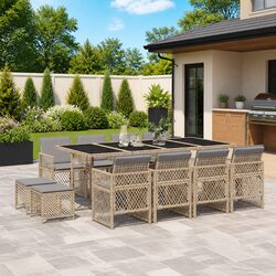 13-Piece Garden Dining Set for Outdoor Spaces