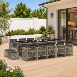 Practical 15-Piece Dining Set for Outdoor Gatherings