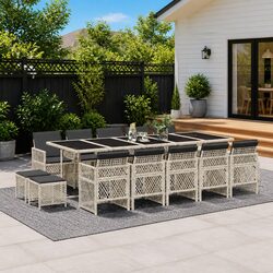 Versatile 15 Piece Garden Dining Set for Your Outdoor Needs