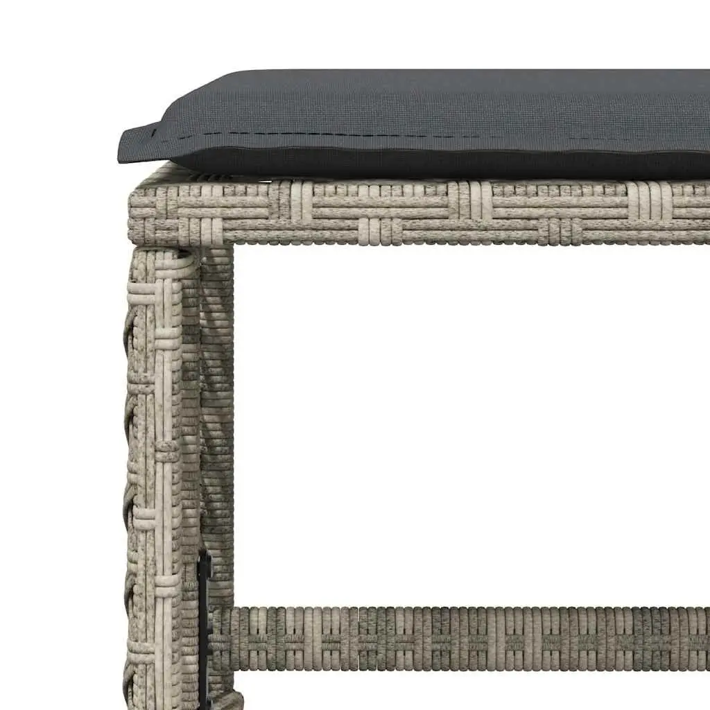 Garden Dining Set 15 Piece Outdoor Furniture Grey Poly Rattan Chairs Table Patio