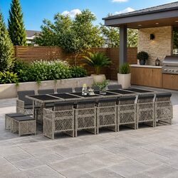 17-Piece Outdoor Dining Set for Various Use Cases