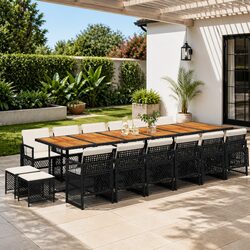 Versatile 17-Piece Garden Dining Set for Any Outdoor Occasion