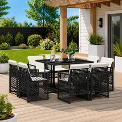 9-Piece Outdoor Dining Set for Patios