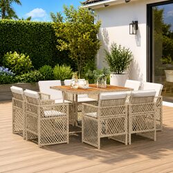 Practical 9-Piece Dining Set for Your Outdoor Space