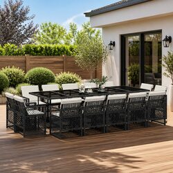 15-Piece Dining Set for Patio Use