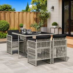 Practical 5-Piece Dining Set for Your Outdoor Needs
