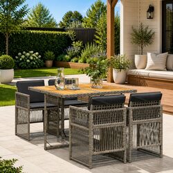 Versatile 5-Piece Garden Set for Outdoor Dining