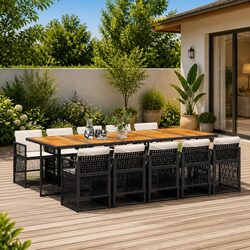 Practical 11 Piece Set for Outdoor Dining Scenarios
