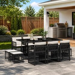 Functional 11-Piece Outdoor Dining Set for Your Patio