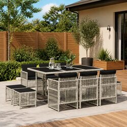 Versatile Outdoor Dining Set: 11 Pieces for Any Occasion