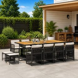 Practical 13 Piece Garden Dining Set for Your Home