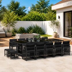 Practical 15-Piece Outdoor Dining Set for Any Occasion