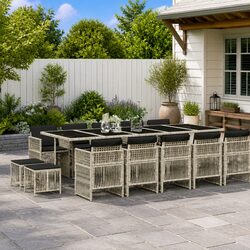 Practical 15-Piece Outdoor Dining Set for Any Occasion