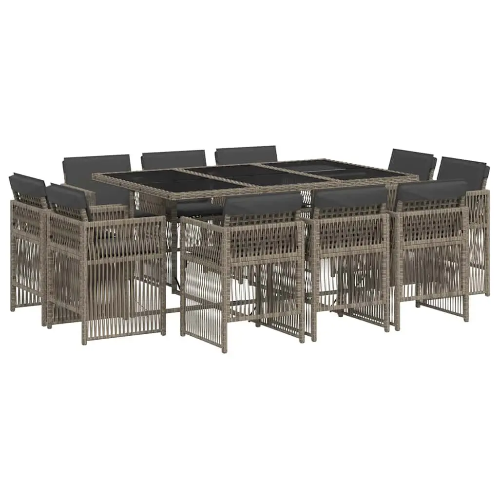 11 Piece Outdoor Dining Set for Compact Spaces