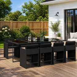 Practical 9 Piece Outdoor Dining Set for Every Occasion