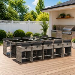 Practical 11 Piece Outdoor Dining Set for Your Patio