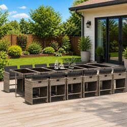 Practical 13 Piece Dining Set for Outdoor Enjoyment
