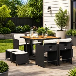 Perfect 9-Piece Dining Set for Your Patio or Garden