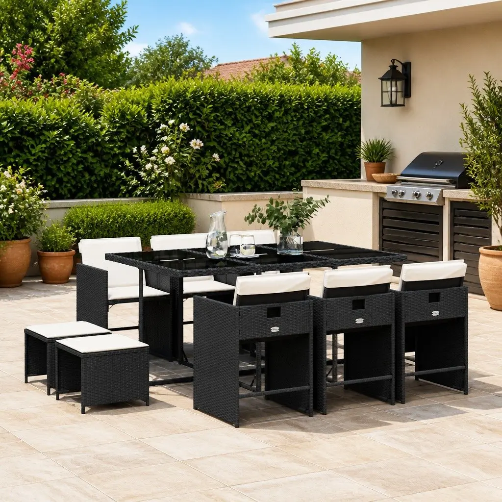 11-Piece Dining Set for Garden Entertaining
