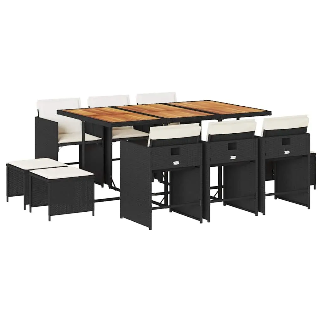 11-Piece Garden Dining Set for Outdoor Use