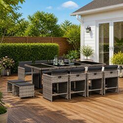Ideal 13 Piece Garden Dining Set for Your Outdoor Space