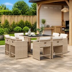 Practical 9 Piece Outdoor Furniture Set for Any Space