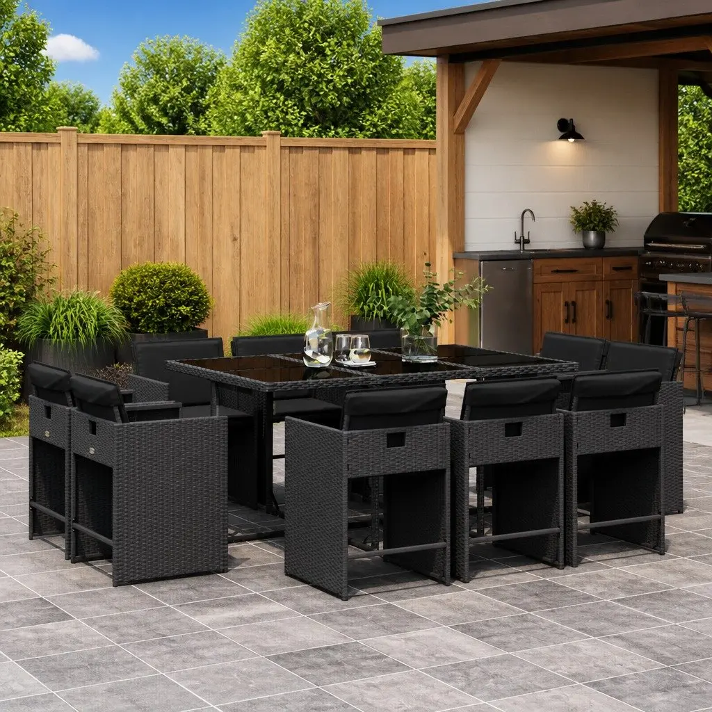 11-Piece Dining Set for Outdoor Gatherings