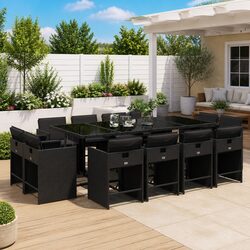 Practical 13 Piece Dining Set for Outdoor Use