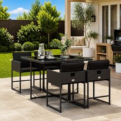 5 Piece Garden Dining Set for Family Gatherings