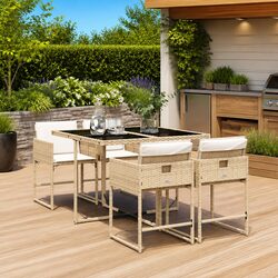 Versatile 5 Piece Garden Dining Set for Everyday Use