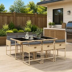 Practical 7-Piece Garden Dining Set for Any Occasion