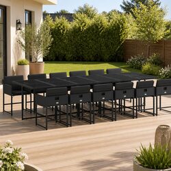 Practical 13-Piece Dining Set for Outdoor Living