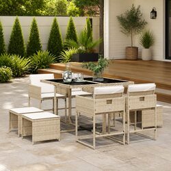 Versatile 9-Piece Dining Set for Any Outdoor Occasion