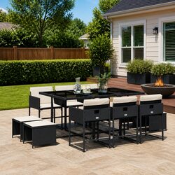 Practical 11 Piece Garden Dining Set for Every Outdoor Occasion