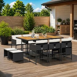 Versatile 11-Piece Dining Set for All Outdoor Occasions