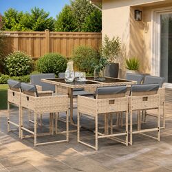 Practical 9-Piece Dining Set for Your Outdoor Gatherings